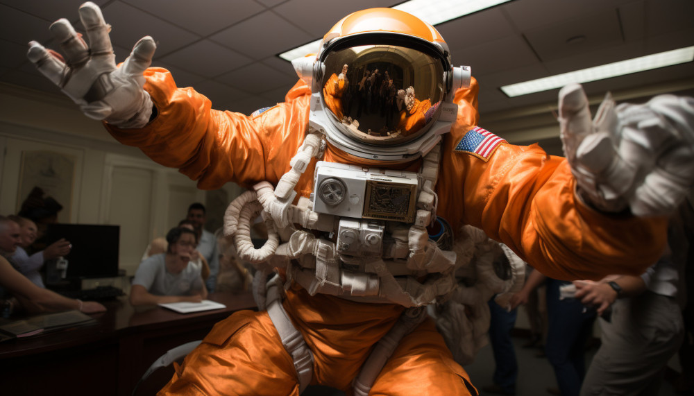 What happens at the NASA party?